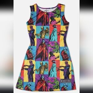 Universal Studios Halloween Horror Nights Characters Lace-Up Bodycon Dress